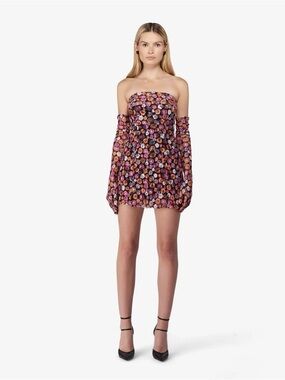 Miscreants London Cupid Mini Dress w/ gloves